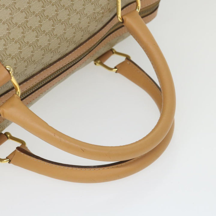 Celine Macadam Canvas Boston Bag Beige  am5215