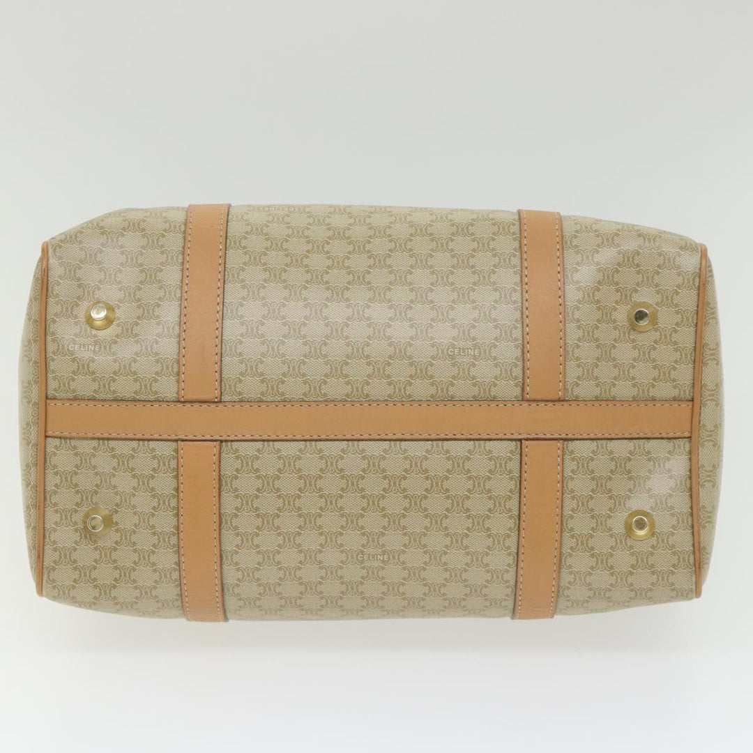 Celine Macadam Canvas Boston Bag Beige  am5215