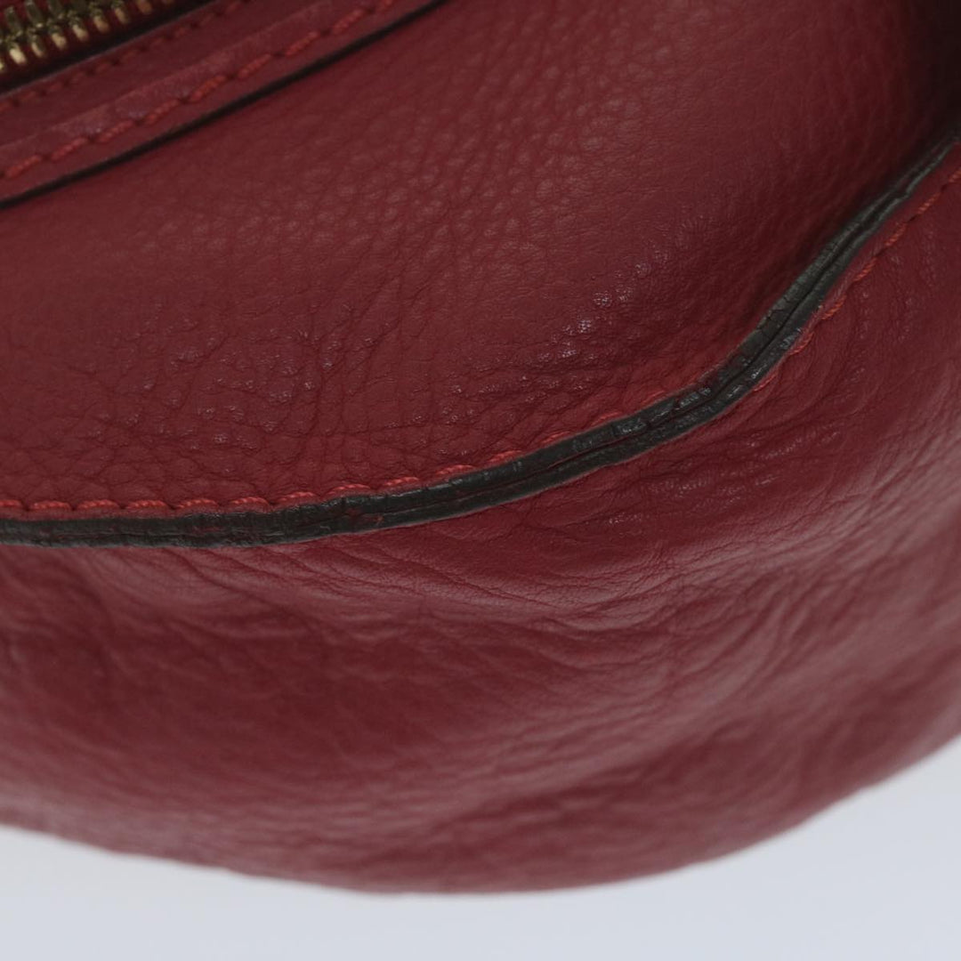 Chloe Mercy Shoulder Bag Leather Red am5320
