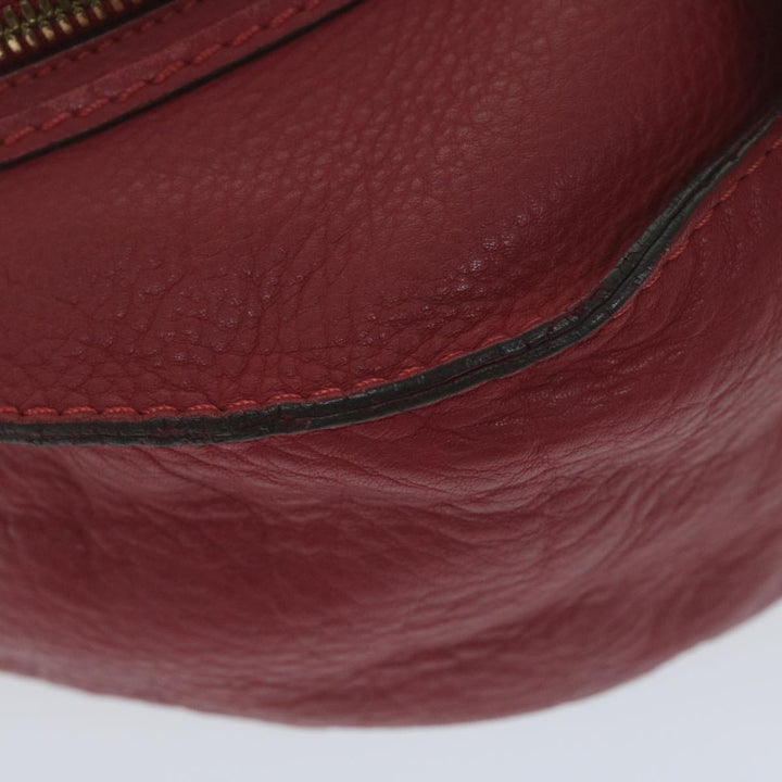 Chloe Mercy Shoulder Bag Leather Red am5320