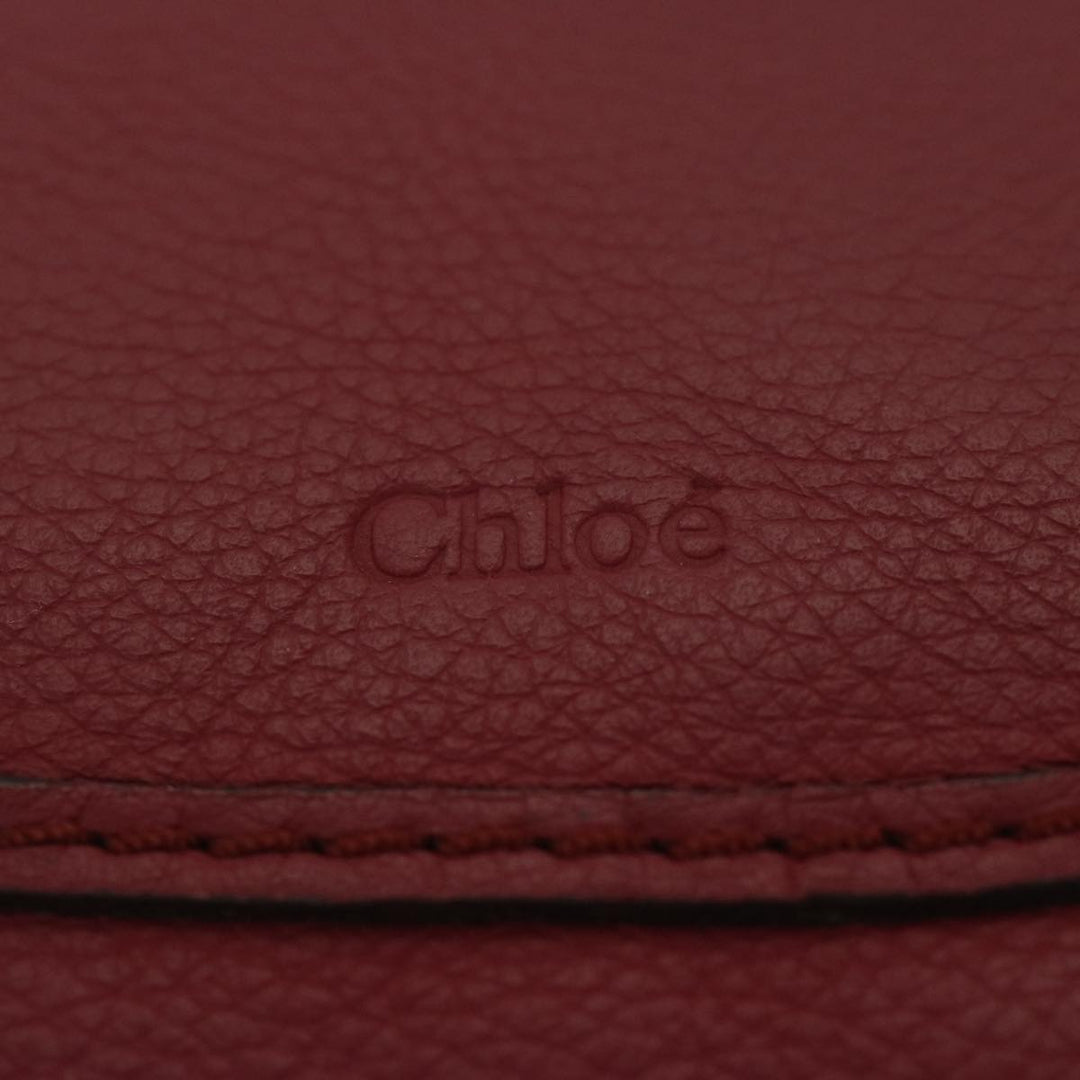 Chloe Mercy Shoulder Bag Leather Red am5320