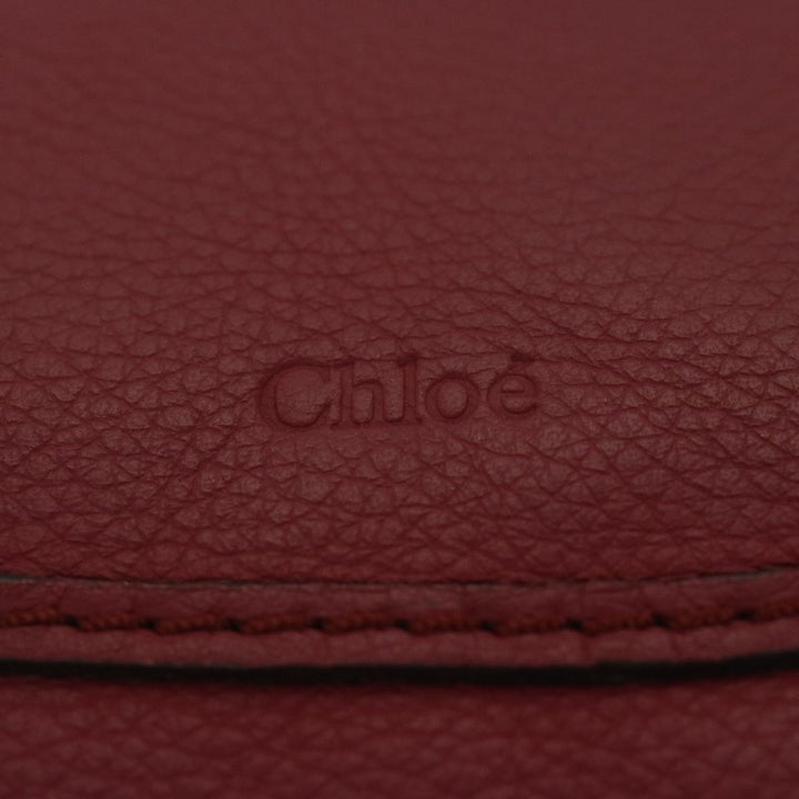 Chloe Mercy Shoulder Bag Leather Red am5320