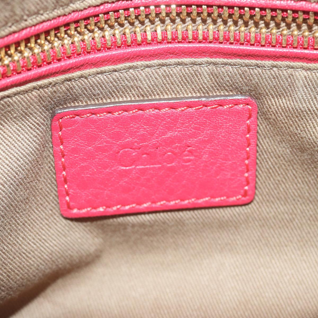 Chloe Mercy Shoulder Bag Leather Red am5320