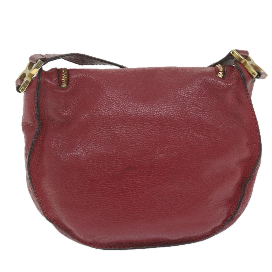 Chloe Mercy Shoulder Bag Leather Red am5320