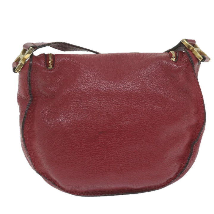 Chloe Mercy Shoulder Bag Leather Red am5320
