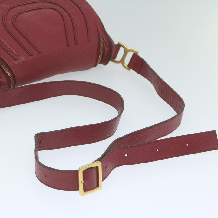 Chloe Mercy Shoulder Bag Leather Red am5320