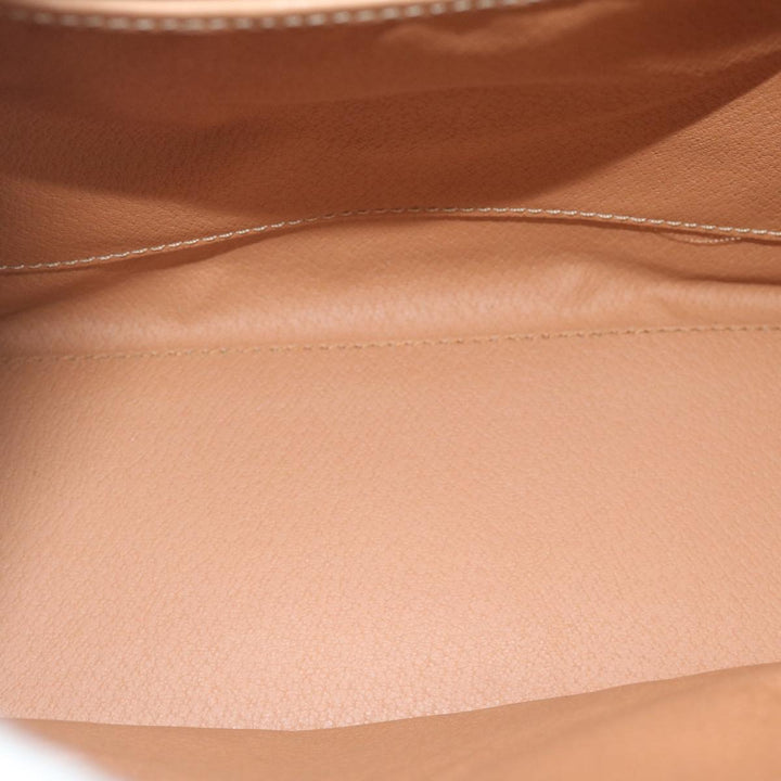 Celine Macadam Canvas Hand Bag PVC Leather Brown Auth am5411