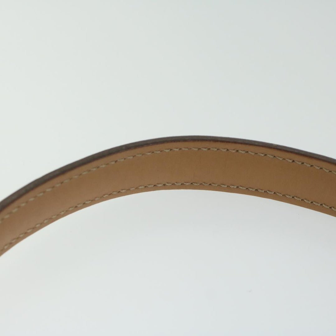 Celine Macadam Canvas Hand Bag PVC Leather Brown Auth am5411