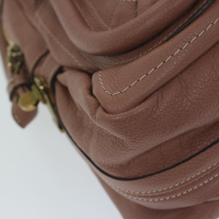 Chloe Paraty Shoulder Bag Leather 2way Pink am5444