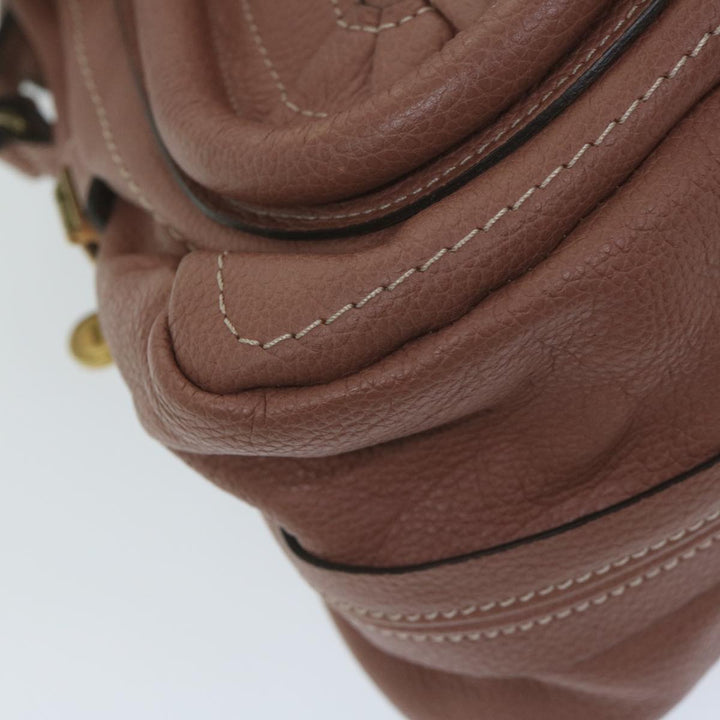 Chloe Paraty Shoulder Bag Leather 2way Pink am5444
