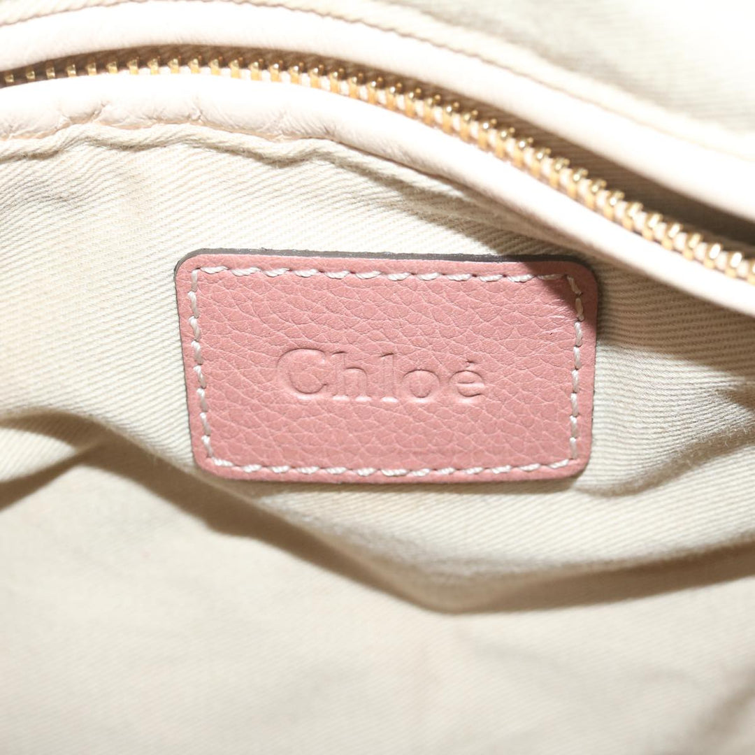 Chloe Paraty Shoulder Bag Leather 2way Pink am5444