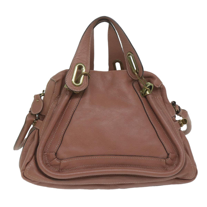 Chloe Paraty Shoulder Bag Leather 2way Pink am5444