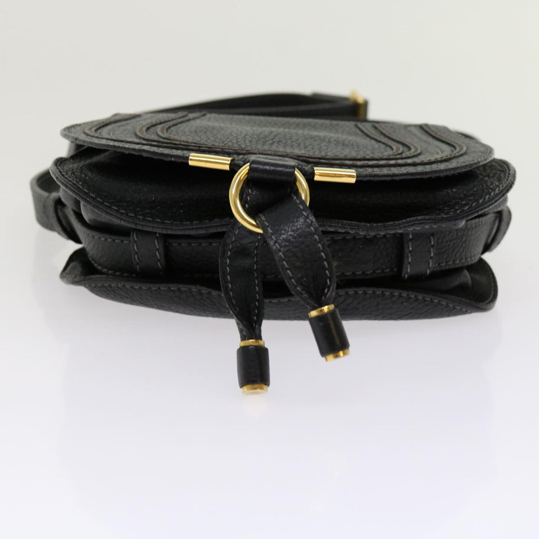 Chloe Mercy Shoulder Bag Leather Black am5457