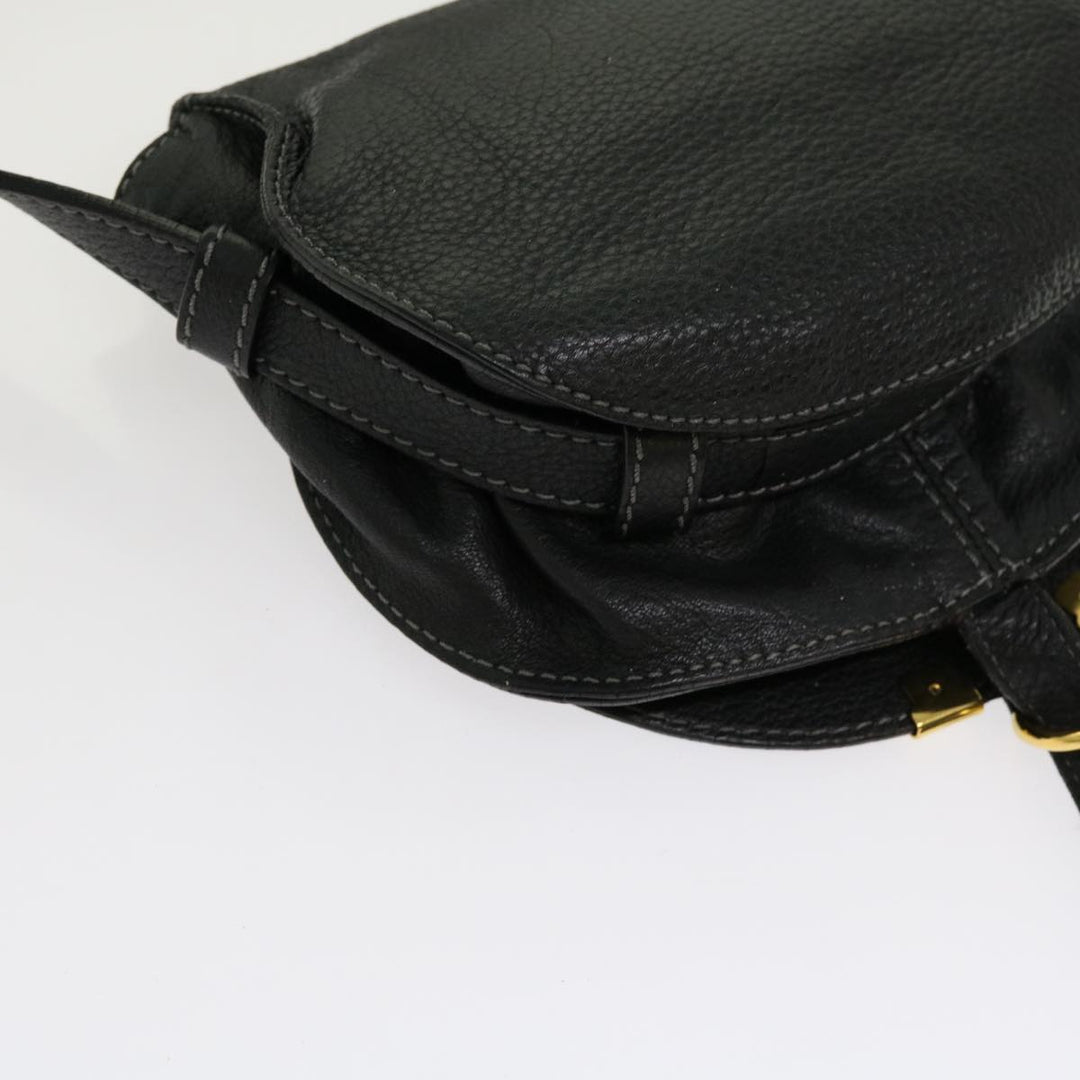 Chloe Mercy Shoulder Bag Leather Black am5457