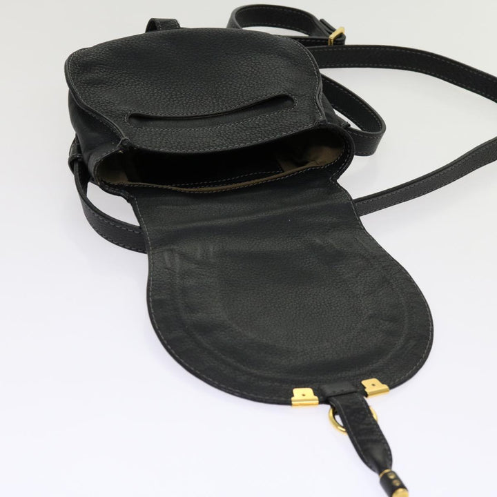 Chloe Mercy Shoulder Bag Leather Black am5457