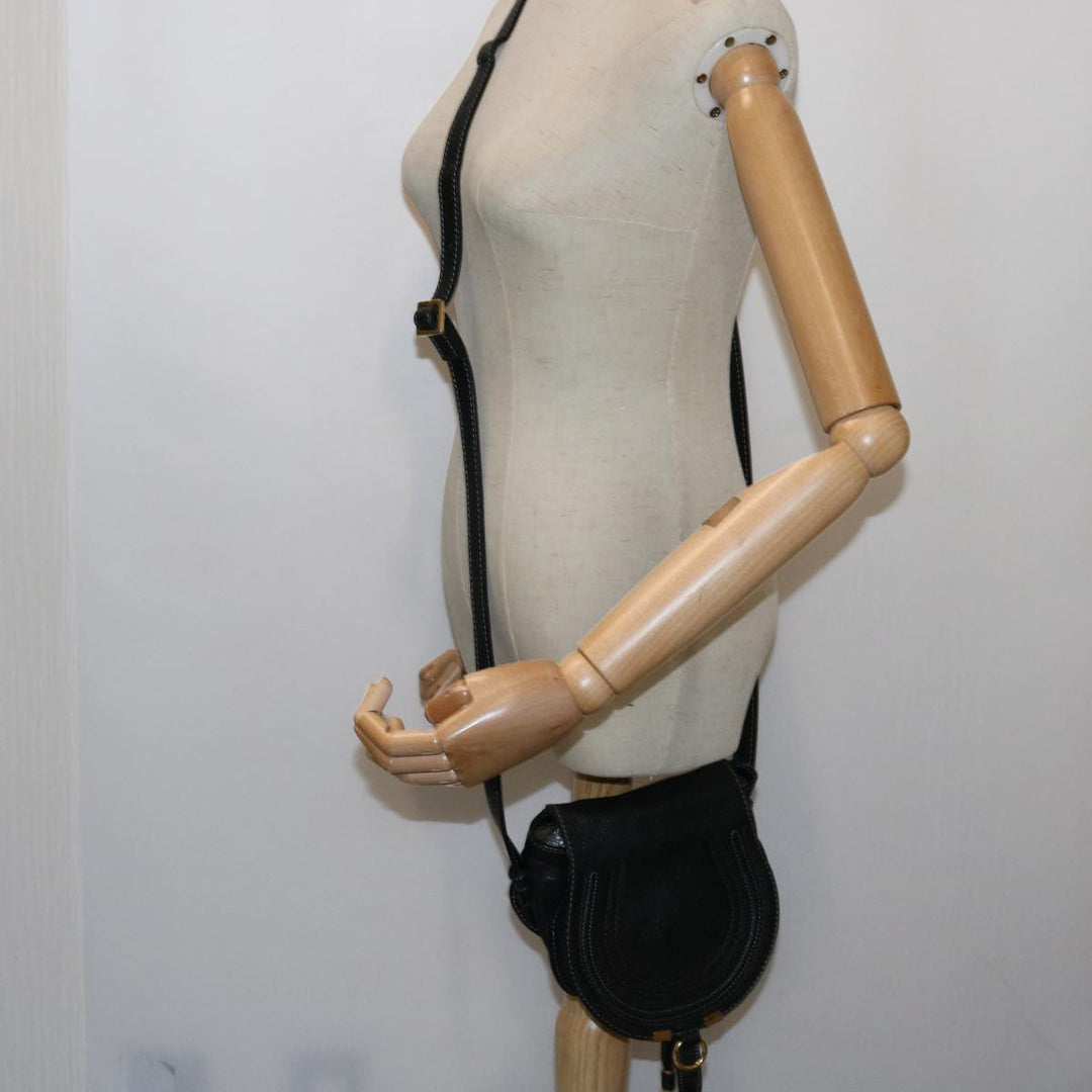 Chloe Mercy Shoulder Bag Leather Black am5457