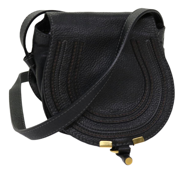 Chloe Mercy Shoulder Bag Leather Black am5457