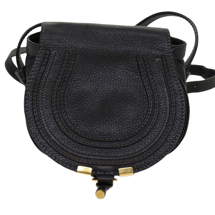 Chloe Mercy Shoulder Bag Leather Black am5457