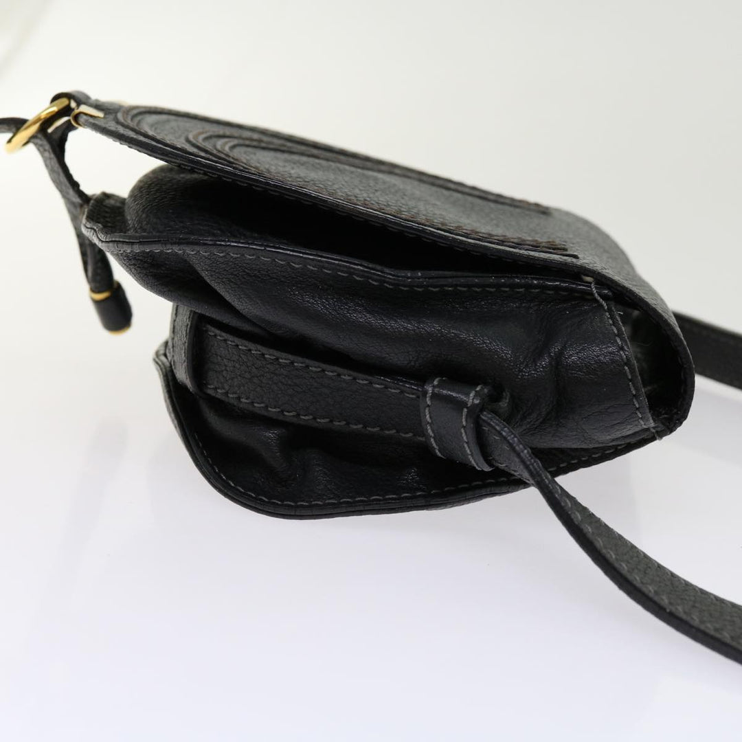 Chloe Mercy Shoulder Bag Leather Black am5457