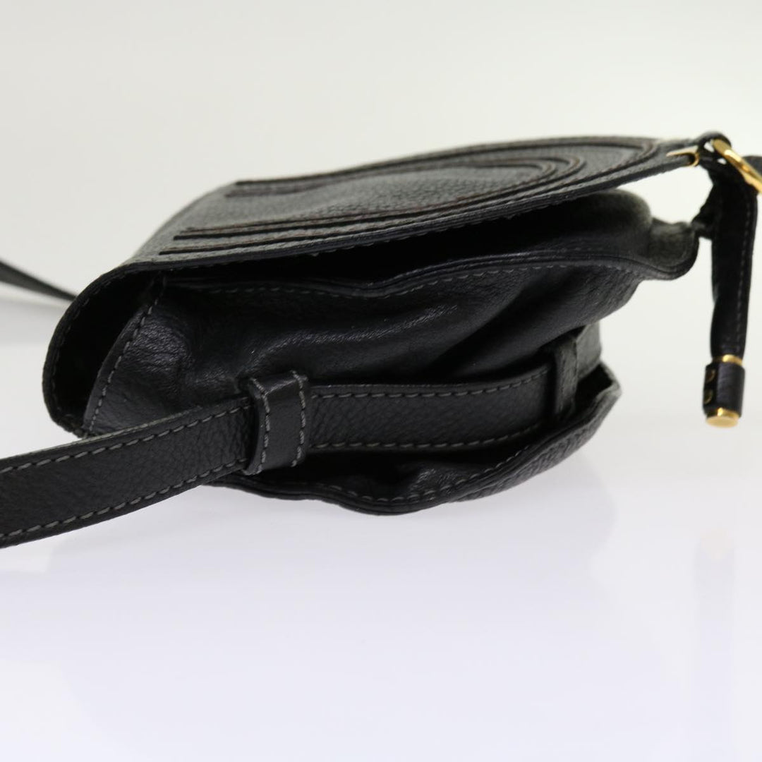 Chloe Mercy Shoulder Bag Leather Black am5457