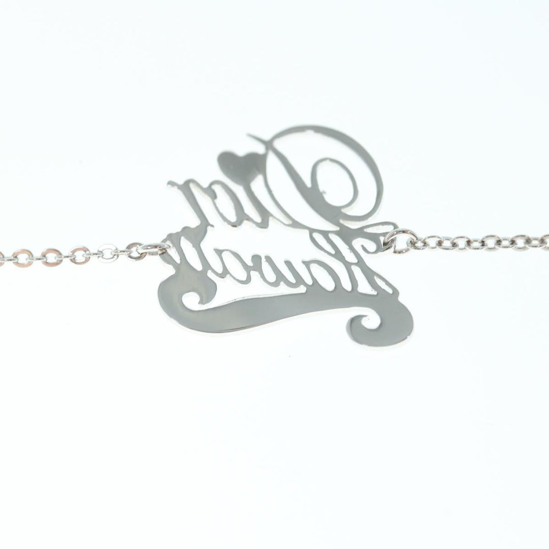 CHRISTIAN Dior Bracelet metal Silver Auth am5520