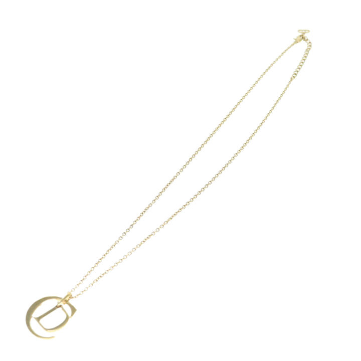 CHRISTIAN Top quality Dior Necklace metal Gold Auth am5525