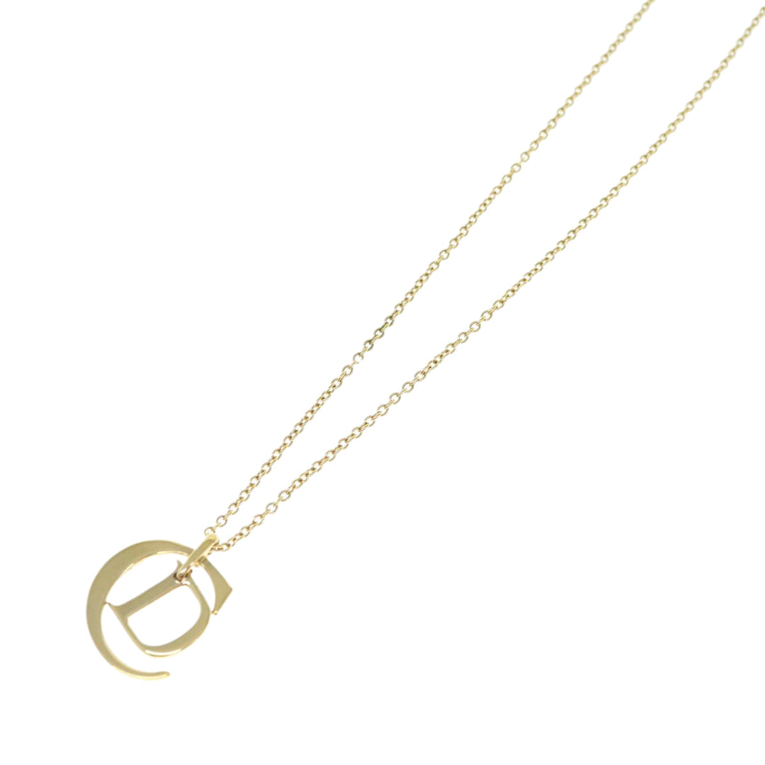 CHRISTIAN Top quality Dior Necklace metal Gold Auth am5525