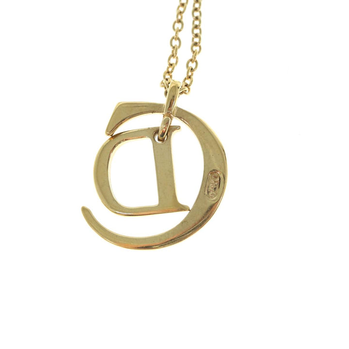 CHRISTIAN Top quality Dior Necklace metal Gold Auth am5525