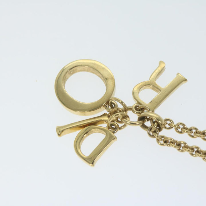 CHRISTIAN Top quality Dior Necklace metal Gold Auth am5526
