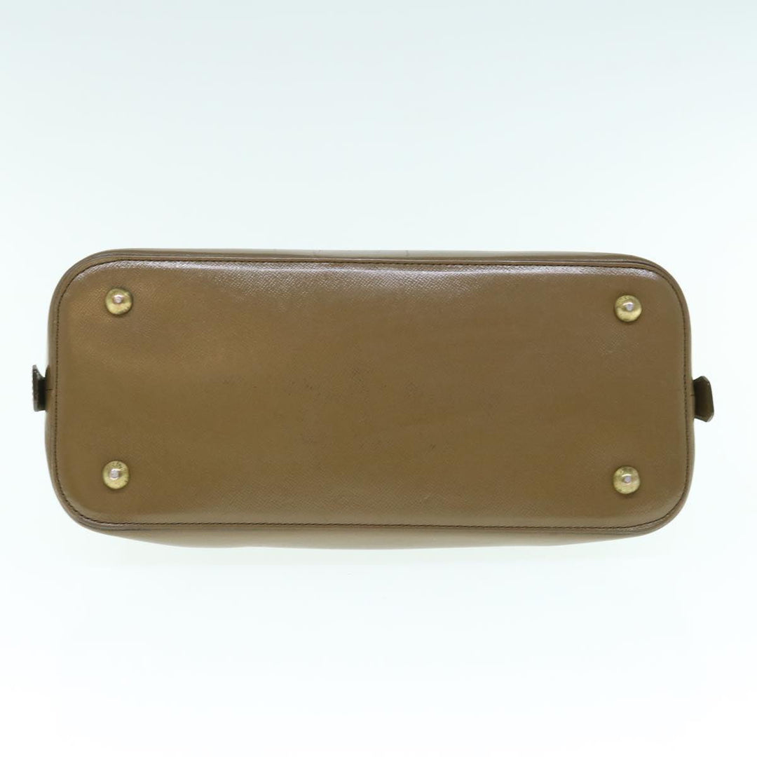 Burberry Hand Bag Leather 2way Brown Auth am5601