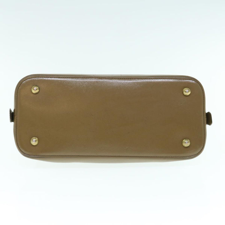 Burberry Hand Bag Leather 2way Brown Auth am5601