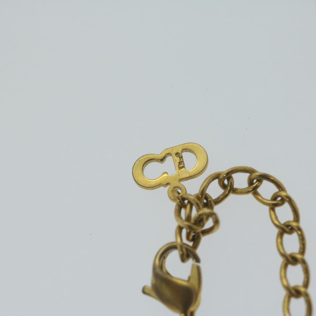 CHRISTIAN Top quality Dior Necklace metal Gold Auth am5728
