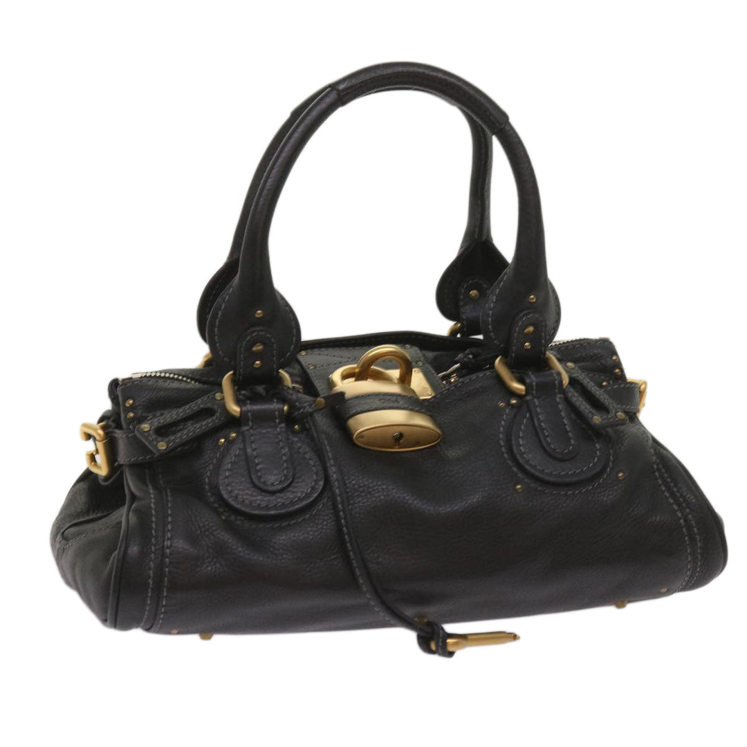 Chloe Paddington Shoulder Bag Leather Black 03 09 51 5276 am5750