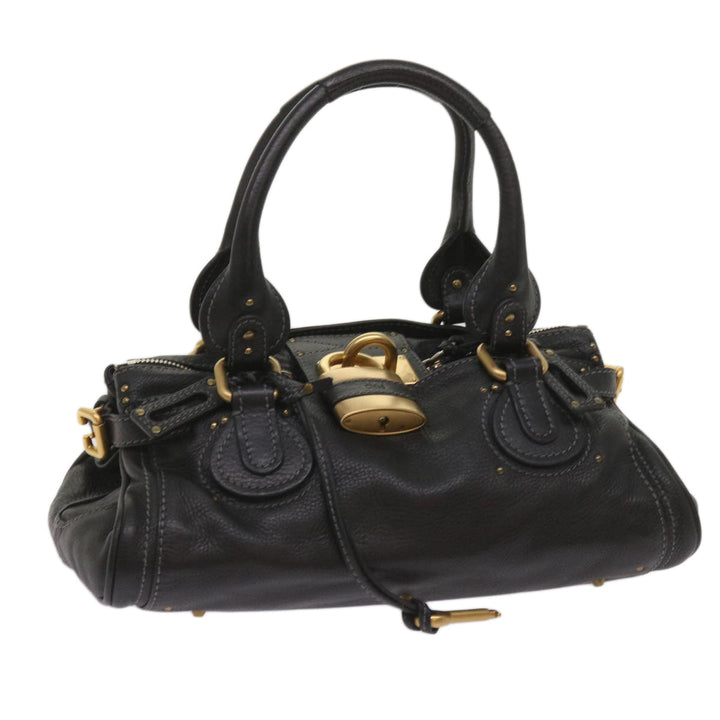Chloe Paddington Shoulder Bag Leather Black 03 09 51 5276 am5750