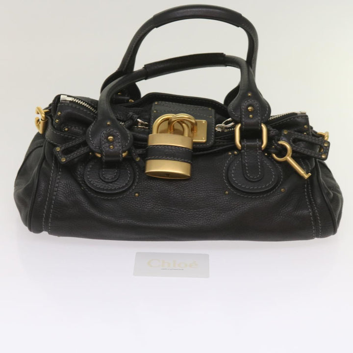 Chloe Paddington Shoulder Bag Leather Black 03 09 51 5276 am5750