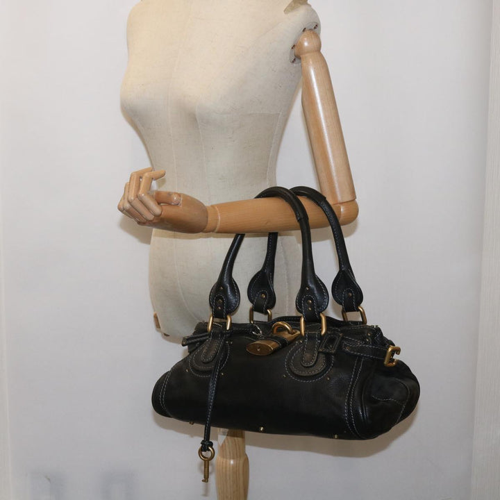 Chloe Paddington Shoulder Bag Leather Black 03 09 51 5276 am5750