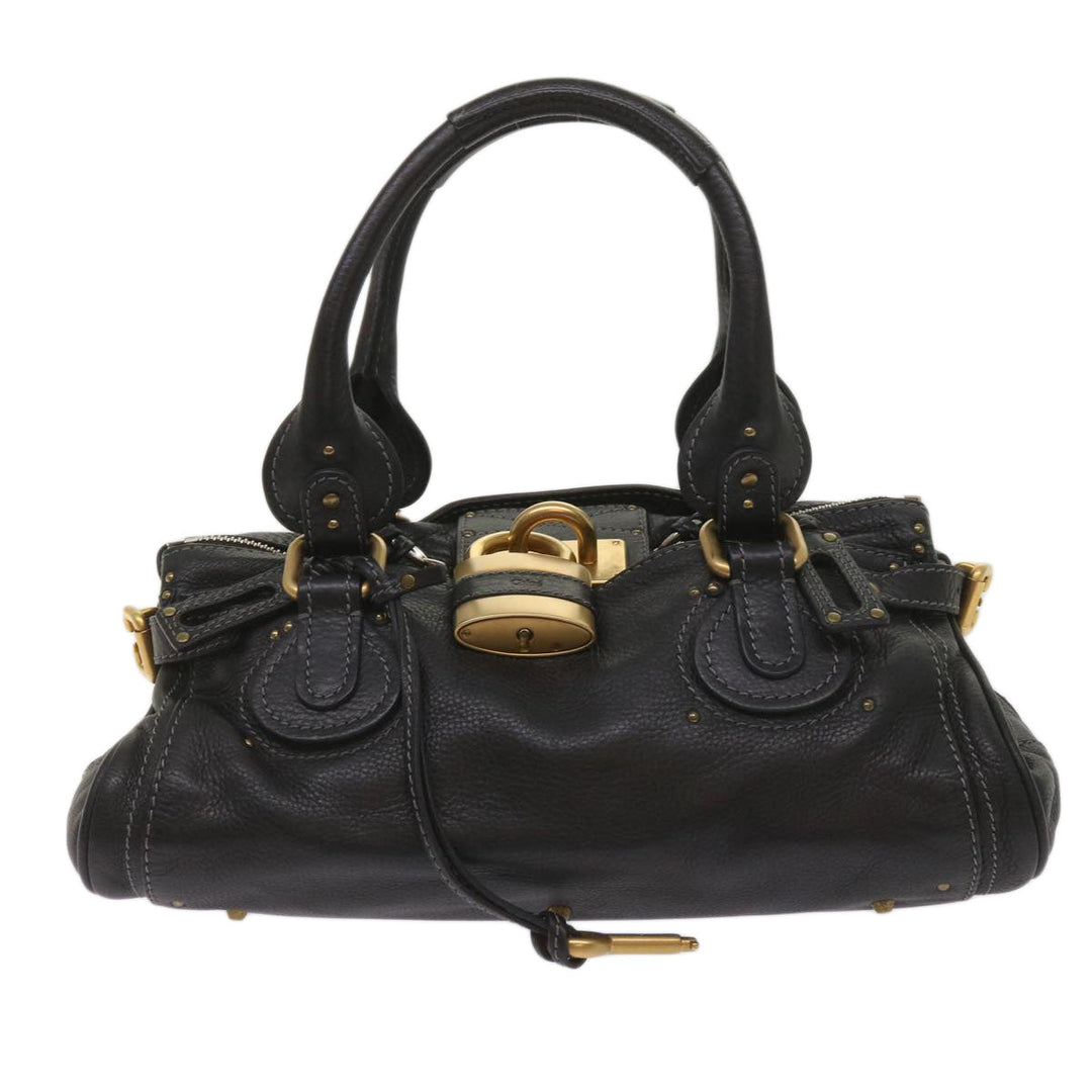 Chloe Paddington Shoulder Bag Leather Black 03 09 51 5276 am5750