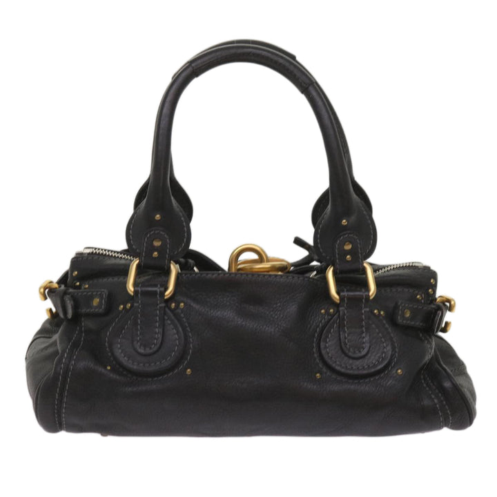 Chloe Paddington Shoulder Bag Leather Black 03 09 51 5276 am5750