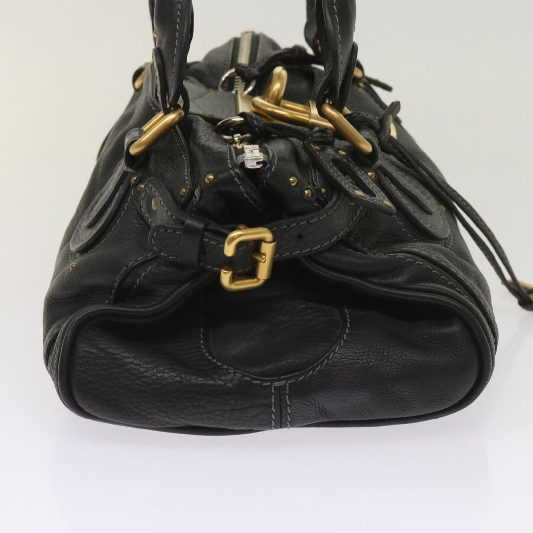 Chloe Paddington Shoulder Bag Leather Black 03 09 51 5276 am5750