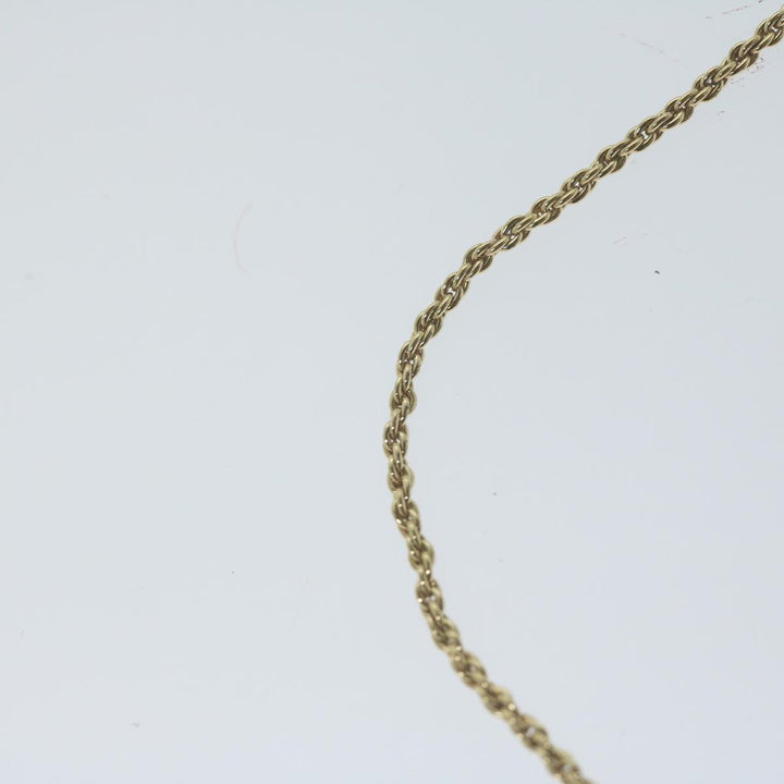 CHRISTIAN Top quality Dior Necklace metal Gold Auth am5774