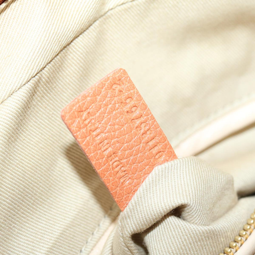 Chloe Paraty Hand Bag Leather Orange am5796
