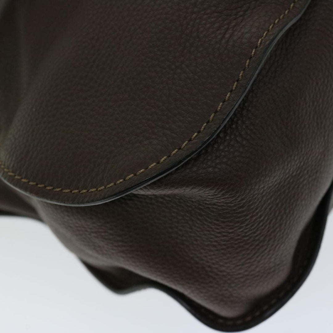 Chloe Mercy Hand Bag Leather 2way Brown am5851