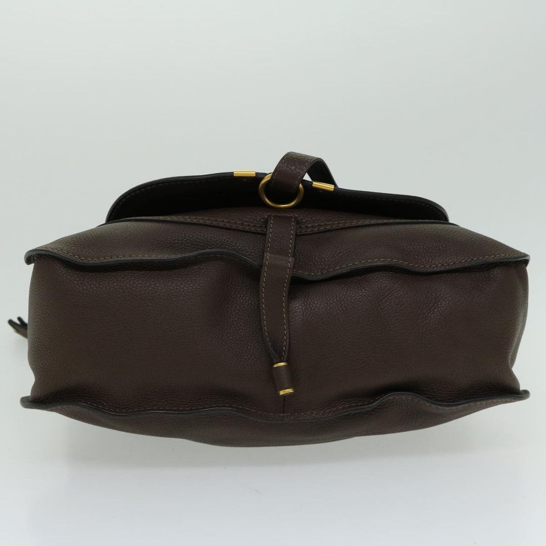 Chloe Mercy Hand Bag Leather 2way Brown am5851