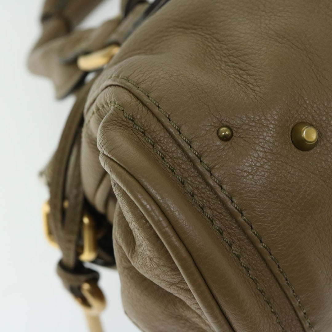 Chloe Paddington Shoulder Bag Leather Brown 03 07 51 5191 am5879