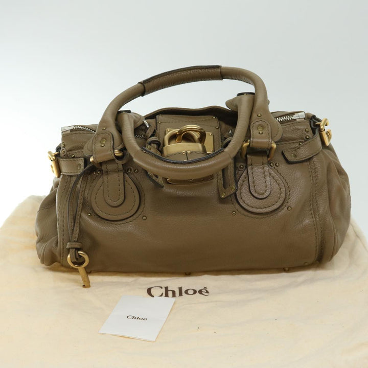 Chloe Paddington Shoulder Bag Leather Brown 03 07 51 5191 am5879