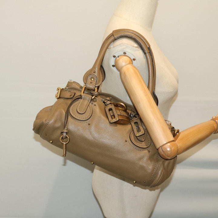 Chloe Paddington Shoulder Bag Leather Brown 03 07 51 5191 am5879