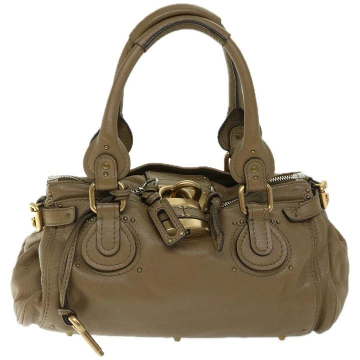 Chloe Paddington Shoulder Bag Leather Brown 03 07 51 5191 am5879