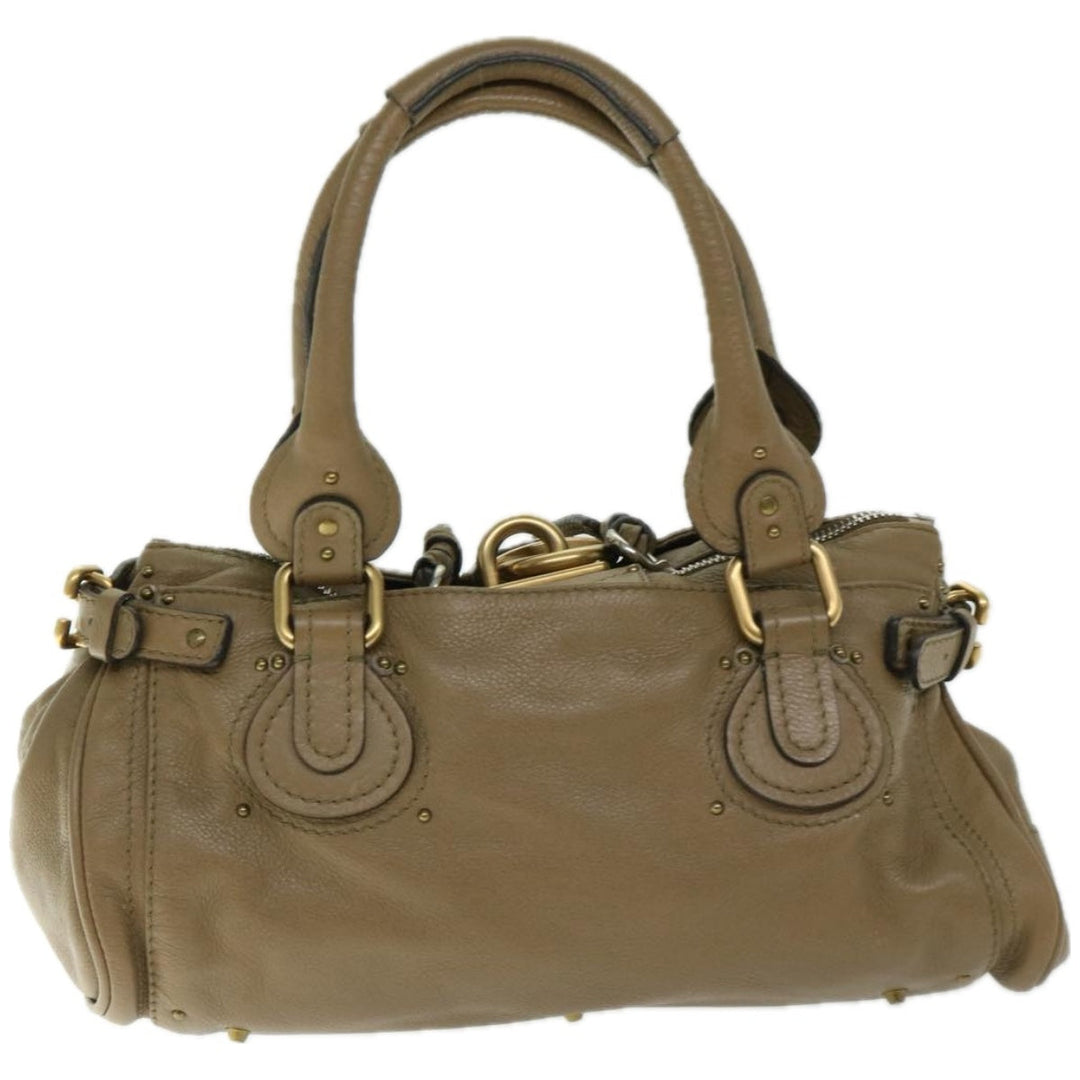 Chloe Paddington Shoulder Bag Leather Brown 03 07 51 5191 am5879