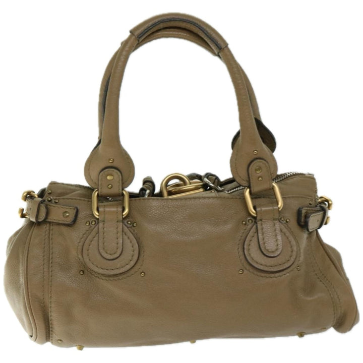 Chloe Paddington Shoulder Bag Leather Brown 03 07 51 5191 am5879