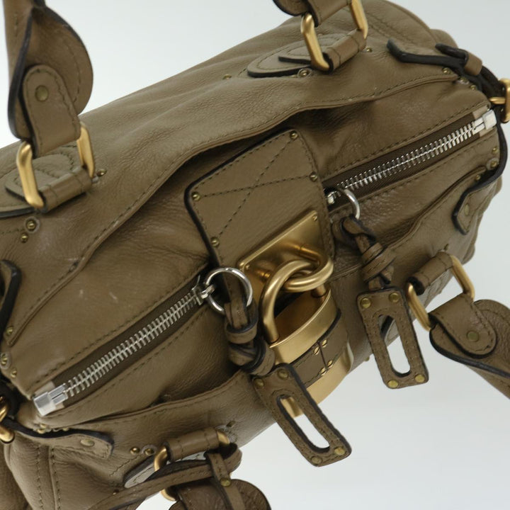 Chloe Paddington Shoulder Bag Leather Brown 03 07 51 5191 am5879